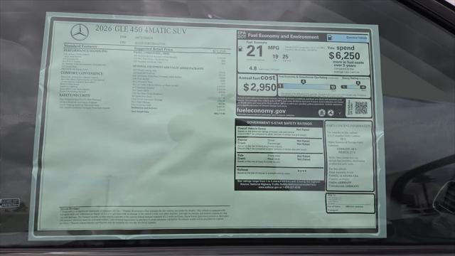 2026 Mercedes-Benz GLE GLE 450 4MATIC