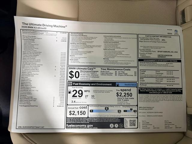 2026 BMW X3 30 xDrive
