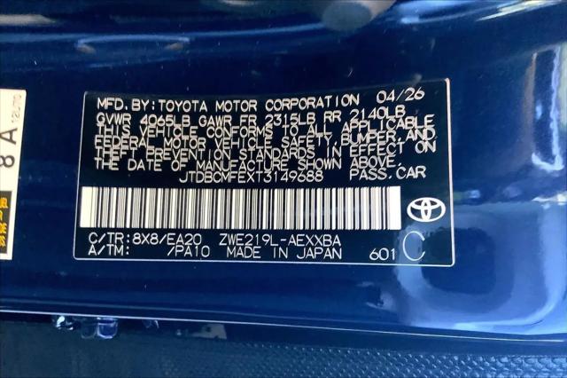2026 Toyota Corolla Hybrid Hybrid XLE