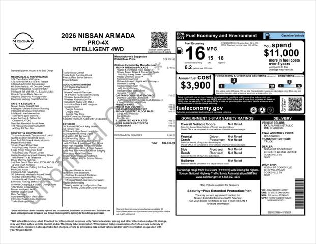2026 Nissan Armada PRO-4X