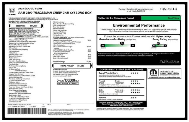 2023 Ram 2500 Tradesman Crew Cab 4x4 8' Box