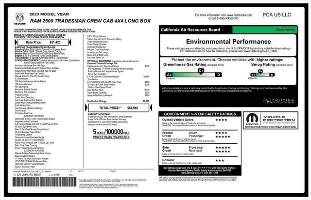 2023 Ram 2500 Tradesman Crew Cab 4x4 8 Box