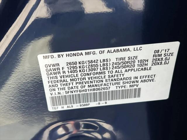 2017 Honda Pilot Elite