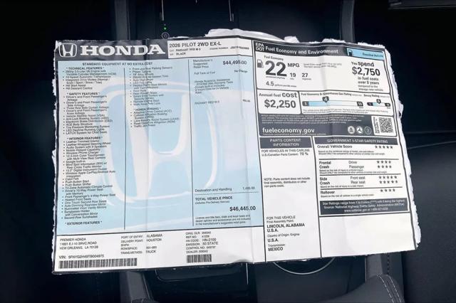 2026 Honda Pilot EX-L