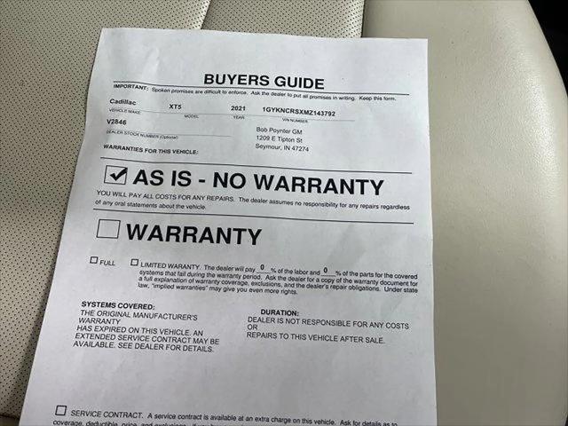 2021 Cadillac XT5 FWD Premium Luxury
