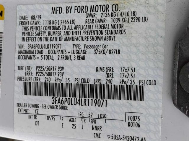 2020 Ford Fusion Hybrid SE