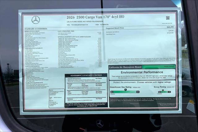 2026 Mercedes-Benz Sprinter 2500 High Roof 4-Cyl Diesel HO