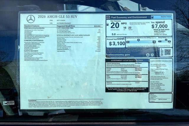 2026 Mercedes-Benz GLE AMG GLE 53 4MATIC+