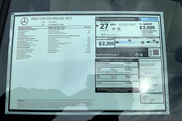 2026 Mercedes-Benz GLB 4MATIC