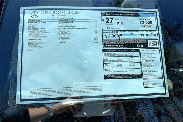 2026 Mercedes-Benz GLB 4MATIC