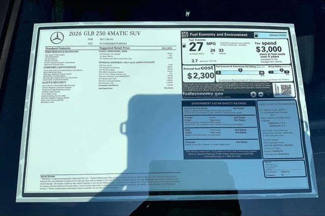 2026 Mercedes-Benz GLB 4MATIC