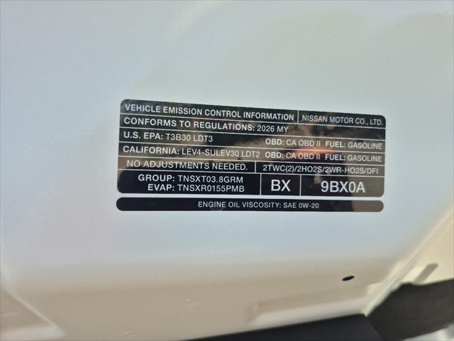 2026 Nissan Frontier Crew Cab Long Bed SV 4x2