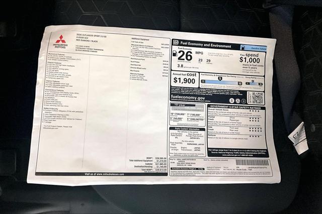 2026 Mitsubishi Outlander Sport 2.0 ES