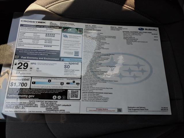 2026 Subaru Crosstrek Unknown