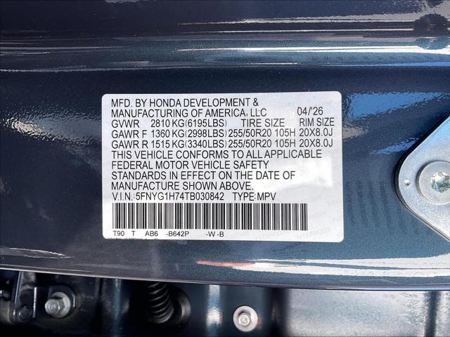 2026 Honda Pilot Touring Blackout