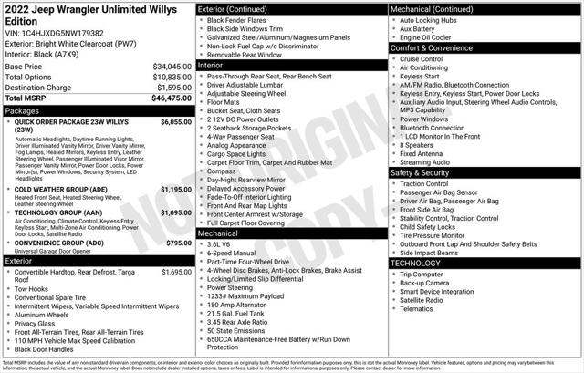 2022 Jeep Wrangler Unlimited Willys 4x4