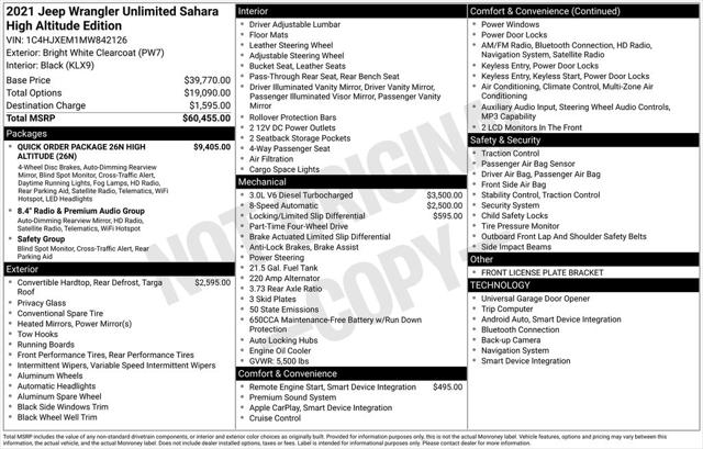 2021 Jeep Wrangler High Altitude 4x4