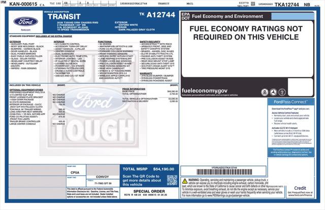 2026 Ford Transit Chassis Base