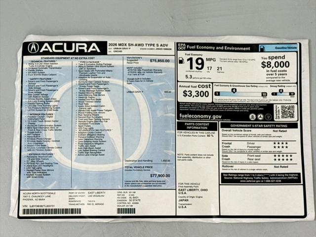 2026 Acura MDX Type S Advance Package