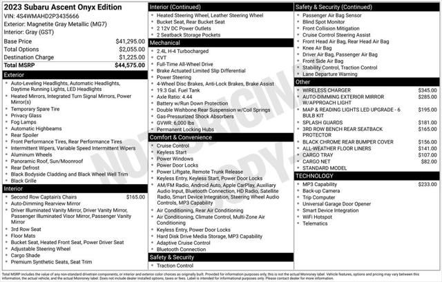 2023 Subaru Ascent Onyx Edition 7-Passenger