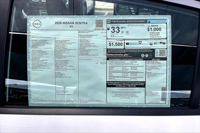 2026 Nissan Sentra SV