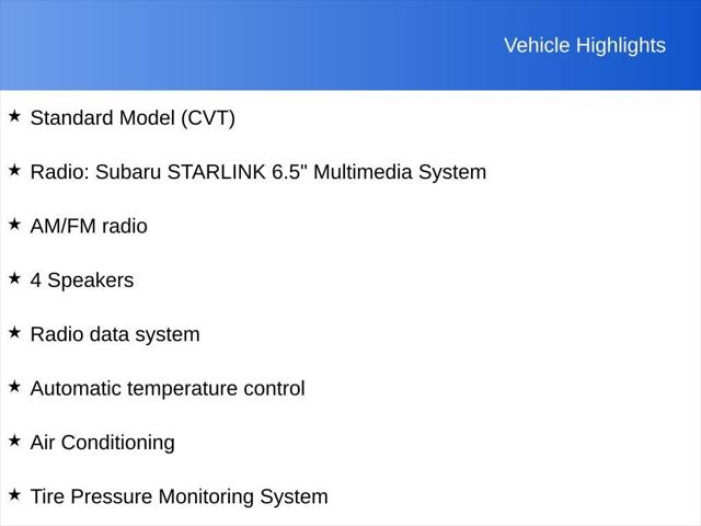2023 Subaru Crosstrek Base 2023 Subaru Crosstrek Base