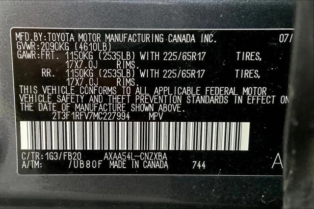 2021 Toyota RAV4 LE