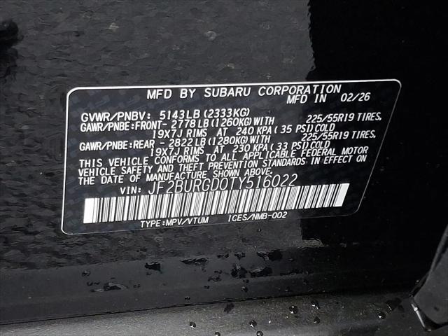 2026 Subaru Outback Limited XT