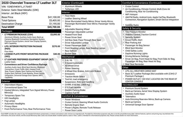 2020 Chevrolet Traverse AWD LT Leather