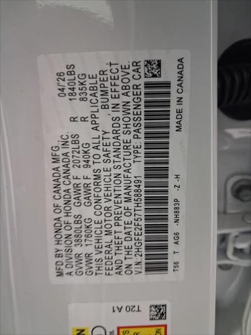 2026 Honda Civic Sport