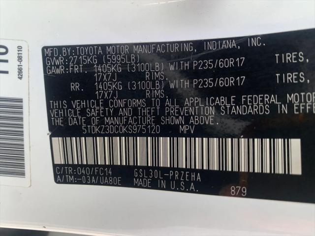 2019 Toyota Sienna LE 8 Passenger