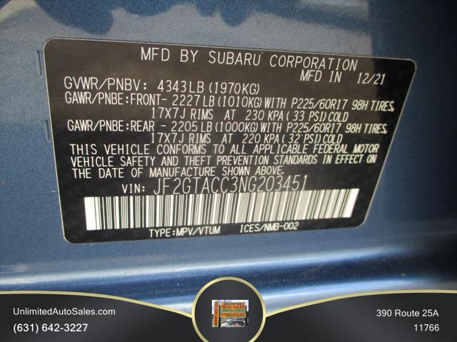 2022 Subaru Crosstrek Premium