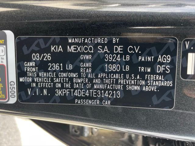 2026 Kia K4 LXS