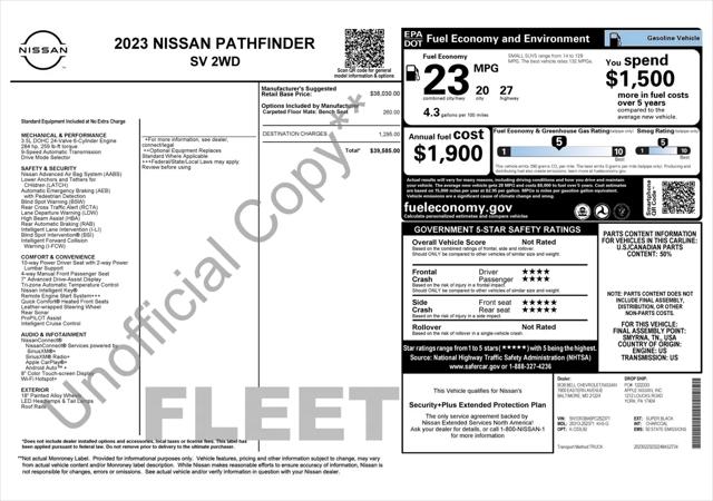 2023 Nissan Pathfinder SV FWD
