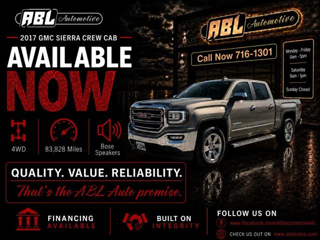 2017 GMC Sierra 1500 SLT for sale in Oakland, ME