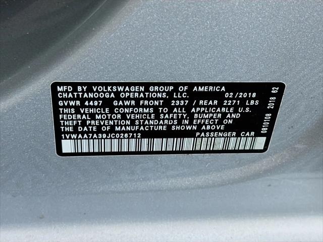 2018 Volkswagen Passat 2.0T S