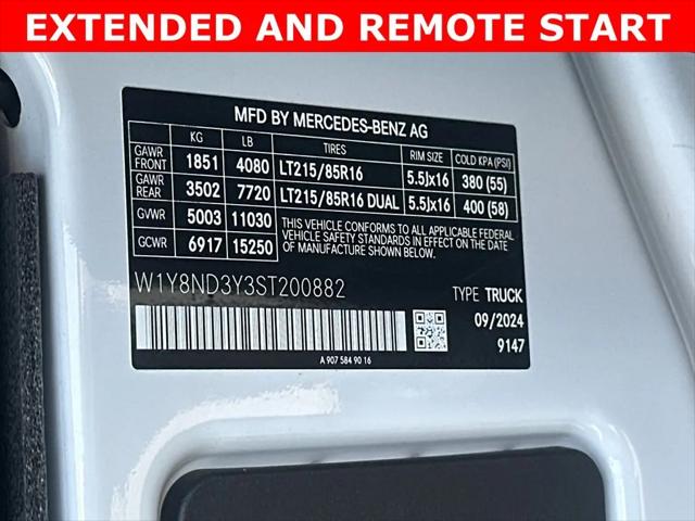 2025 Mercedes-Benz Sprinter Cargo Van High Roof 4-Cyl Diesel HO