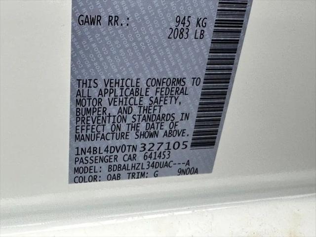 2026 Nissan Altima SV FWD