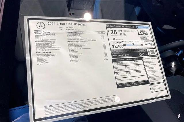 2026 Mercedes-Benz E 450 4MATIC