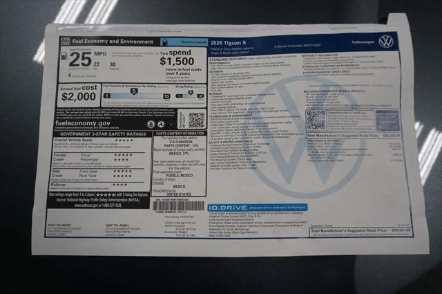 2026 Volkswagen Tiguan S