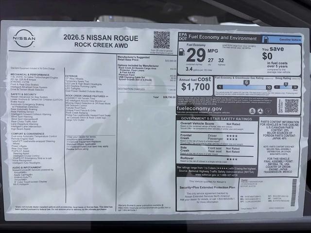 2026 Nissan Rogue Rock Creek