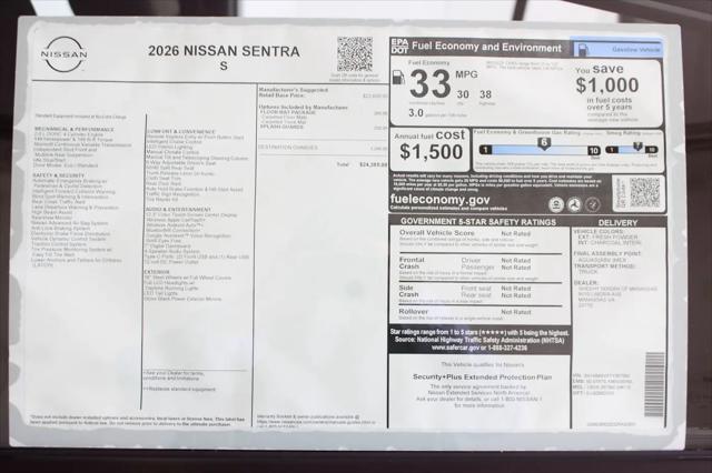 2026 Nissan Sentra S