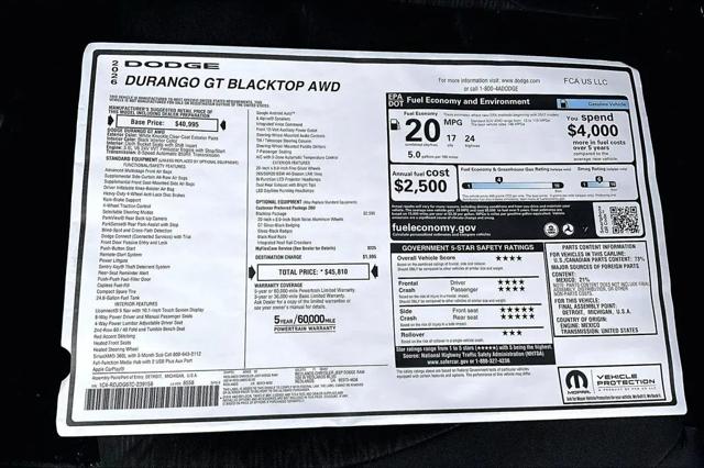 2026 Dodge Durango GT AWD
