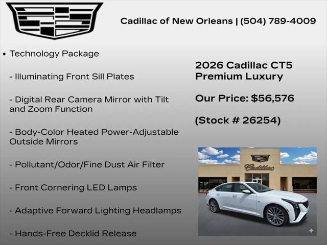 2026 Cadillac CT5 Premium Luxury RWD