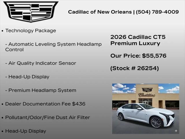 2026 Cadillac CT5 Premium Luxury RWD