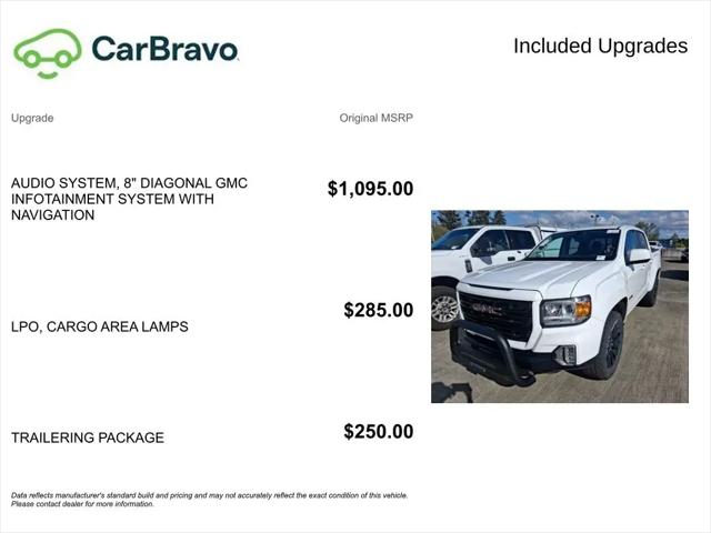2022 GMC Canyon 4WD Crew Cab Short Box Elevation