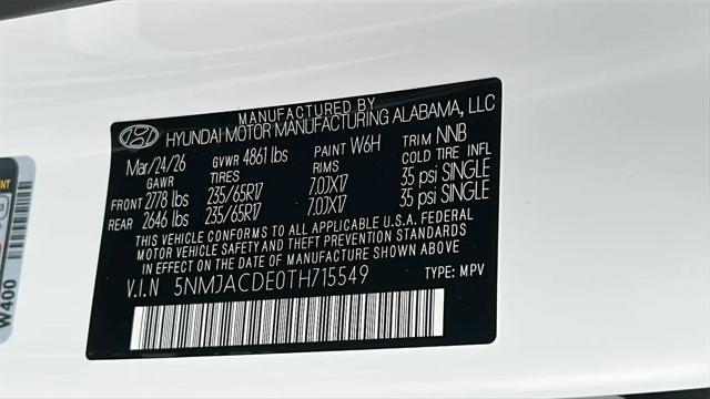 2026 Hyundai Tucson SE