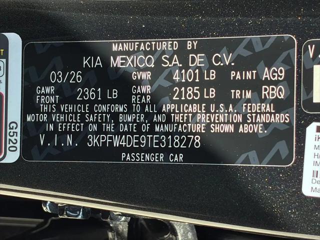 2026 Kia K4 GT-Line