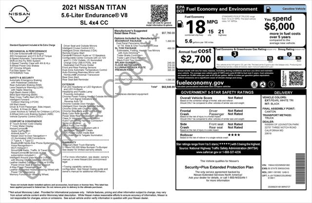 2021 Nissan Titan Crew Cab SL 4x4
