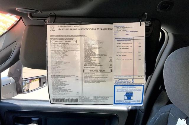 2026 Ram 3500 Tradesman Crew Cab 4x4 8' Box